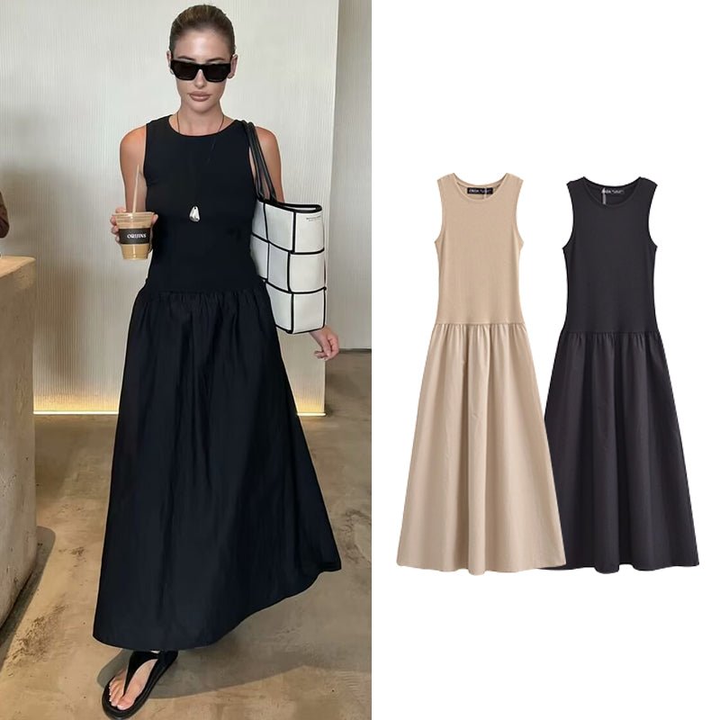Chic Slim Fit Dress - Minimalist Street Style Elegance - HalleBeauty